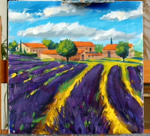 Acrylic. Lavender