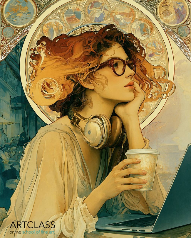 The Big Game Contemporary Art Nouveau