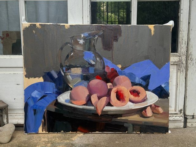 Still Life with Peaches