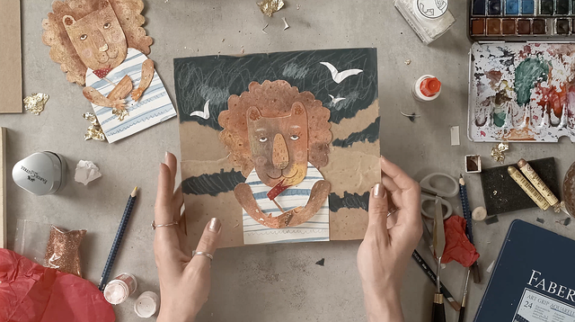 Watercolor Collage