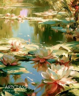 New oil painting intensive "Garden on the Water"