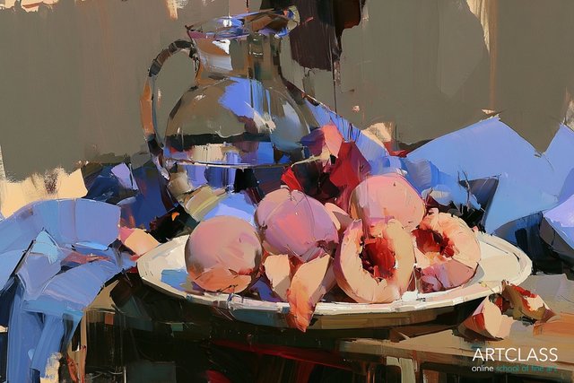 Still Life with Peaches
